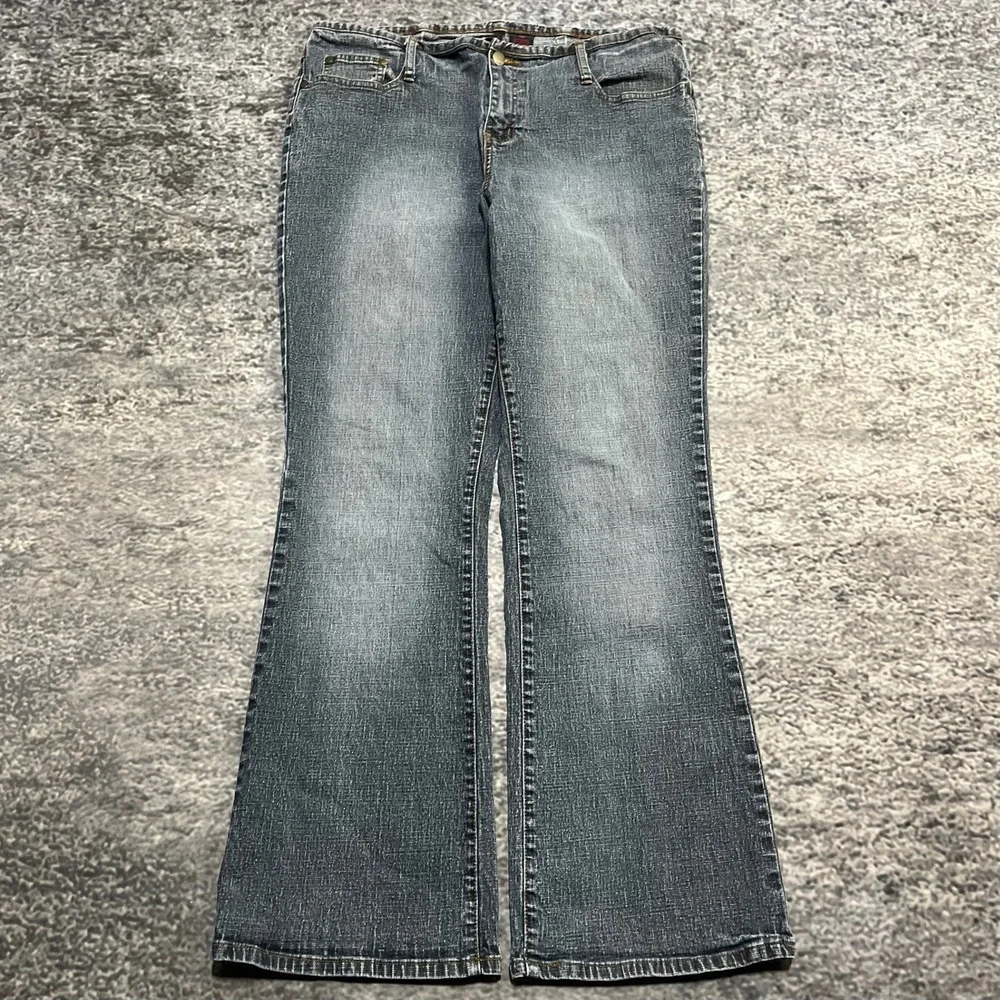 Vintage Y2K Zana Di Jeans‎ Womens 16 (34x30) Blue Bootcut Flare Western Hippie